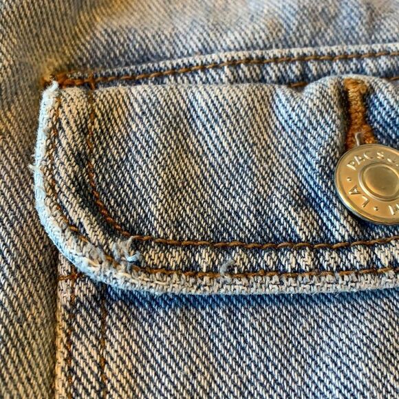 PACSUN Women’s Button Down Denim Mini Jean Skirt Blue Size 27 - Picture 8 of 11